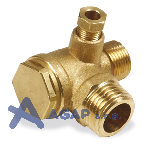 Zpětný ventil 1/2\" AG × 1/2\" AG