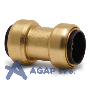 Př&iacute;m&aacute; spojka (mosaz), trubka 22 mm