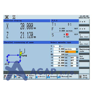 Siemens Manual Machine Plus (MM+) jednoduch&eacute; ovl&aacute;d&aacute;n&iacute; cyklu