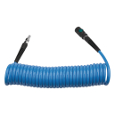 Spir&aacute;lov&aacute; PU hadice 7,5 m, &oslash; 8/12 mm, 8 bar s rychlospojkou