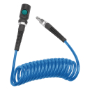 Spir&aacute;lov&aacute; PU hadice 3 m, &oslash; 5/8 mm, 10 bar s rychlospojkou