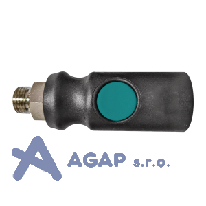 Bezpečnostn&iacute; rychlospojka kompozit 1/4\" AG (vněj&scaron;&iacute; z&aacute;vit)