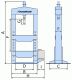 Ruční/nožní hydraulický lis WPP 20 BK