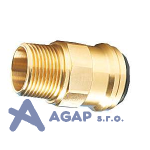Př&iacute;m&aacute; z&aacute;strčkov&aacute; spojka AD 15 x 1/2\" AG (kuželov&yacute; z&aacute;vit)