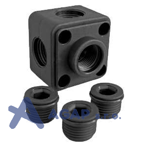 Rozdělovač vzduchu 4 &times; 1/2\", z&aacute;vit BSP