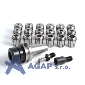 Sada up&iacute;nače SK50/DIN2080/ER32 a kle&scaron;tin 2-20 mm (18 ks)