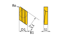 Břitov&eacute; destičky K/55&deg;, 5 ks