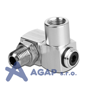 Otočná přípojka 1/4\" AG x 1/4\" IG